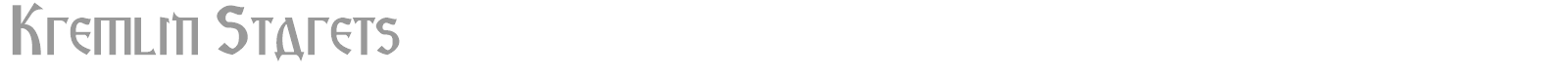 Kremlin Starets font preview